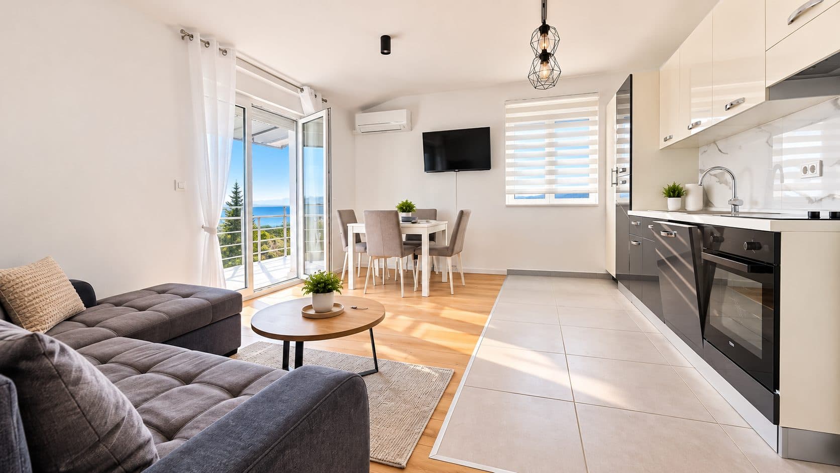 Rijeka, Viškovo, Moderan namješten stan 56 m² s pogledom na more! — photo 2